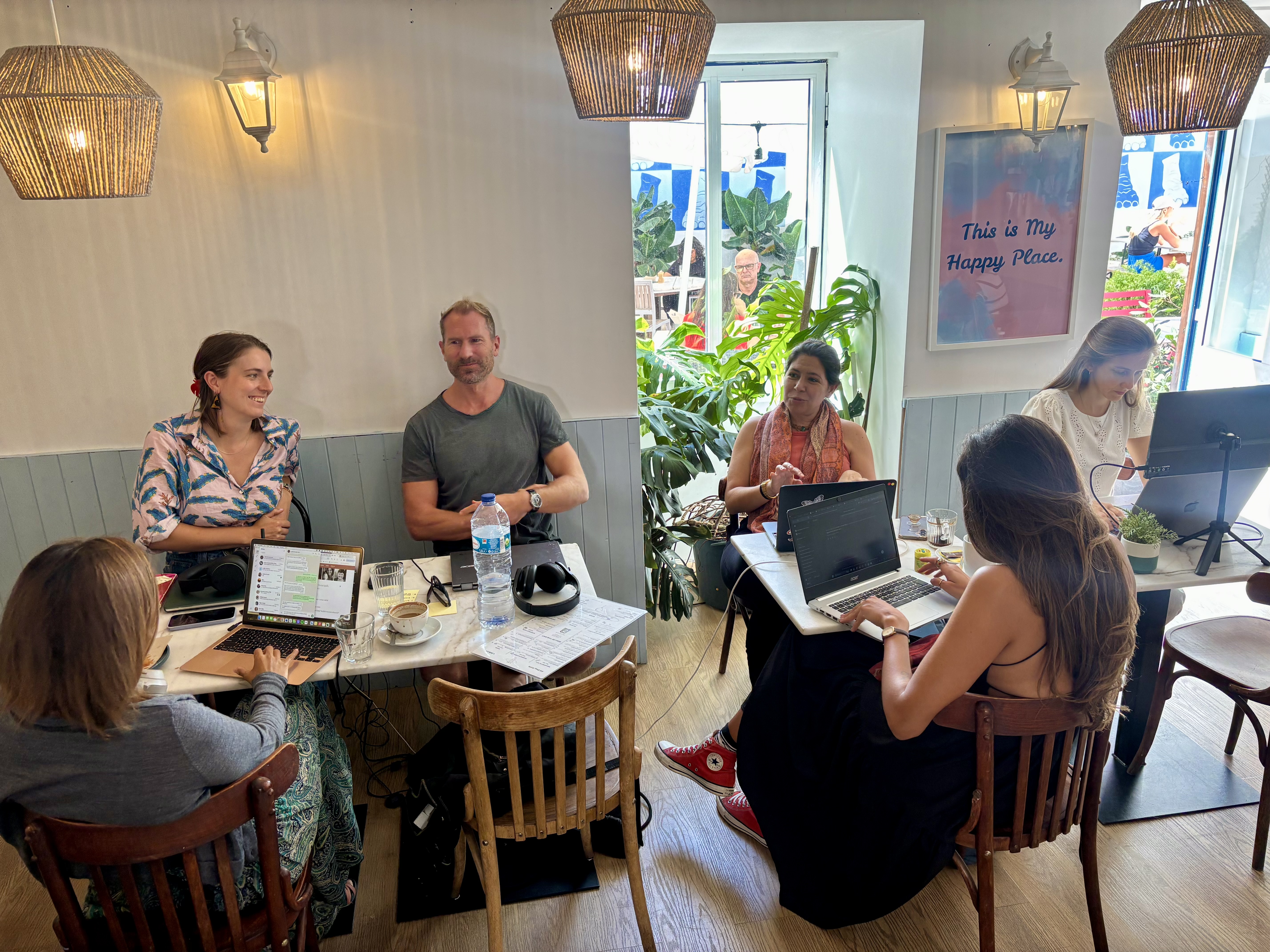 People working together at a GSD session